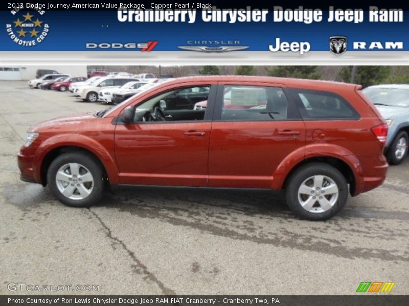 Copper Pearl / Black 2013 Dodge Journey American Value Package