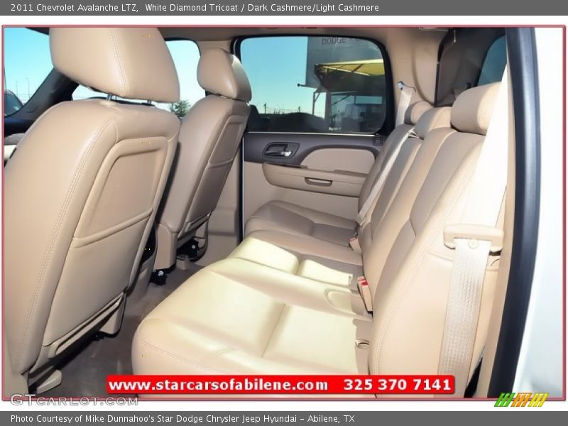 White Diamond Tricoat / Dark Cashmere/Light Cashmere 2011 Chevrolet Avalanche LTZ