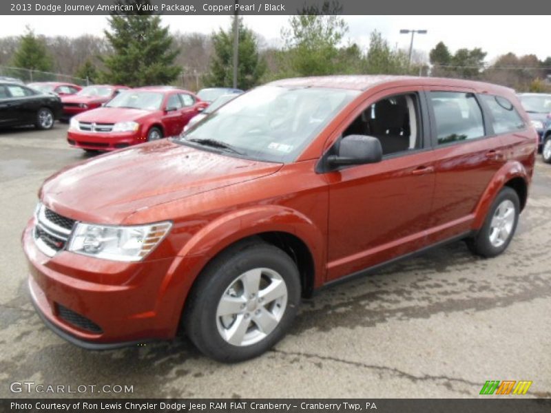 Copper Pearl / Black 2013 Dodge Journey American Value Package