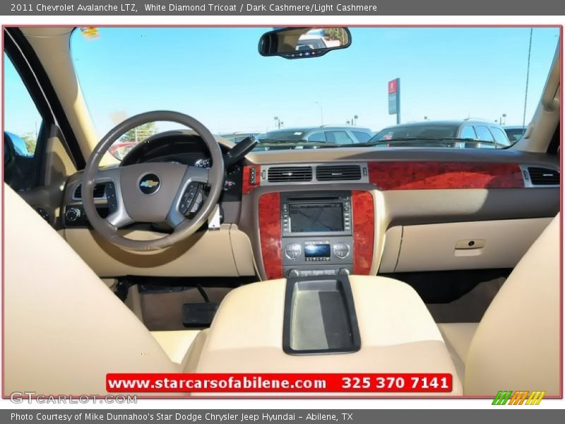 White Diamond Tricoat / Dark Cashmere/Light Cashmere 2011 Chevrolet Avalanche LTZ