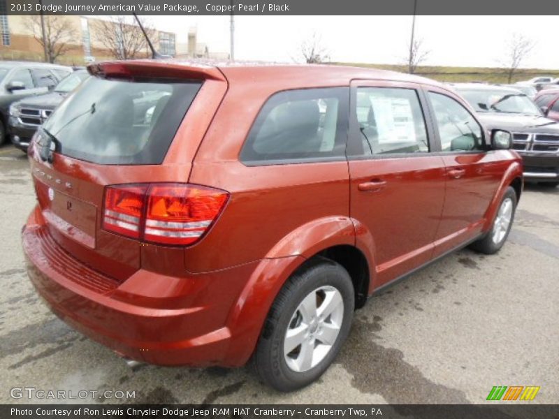 Copper Pearl / Black 2013 Dodge Journey American Value Package