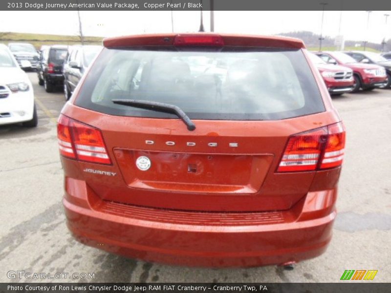 Copper Pearl / Black 2013 Dodge Journey American Value Package