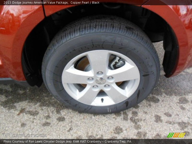 Copper Pearl / Black 2013 Dodge Journey American Value Package