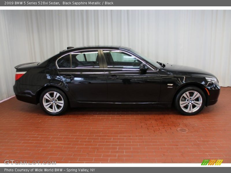 Black Sapphire Metallic / Black 2009 BMW 5 Series 528xi Sedan