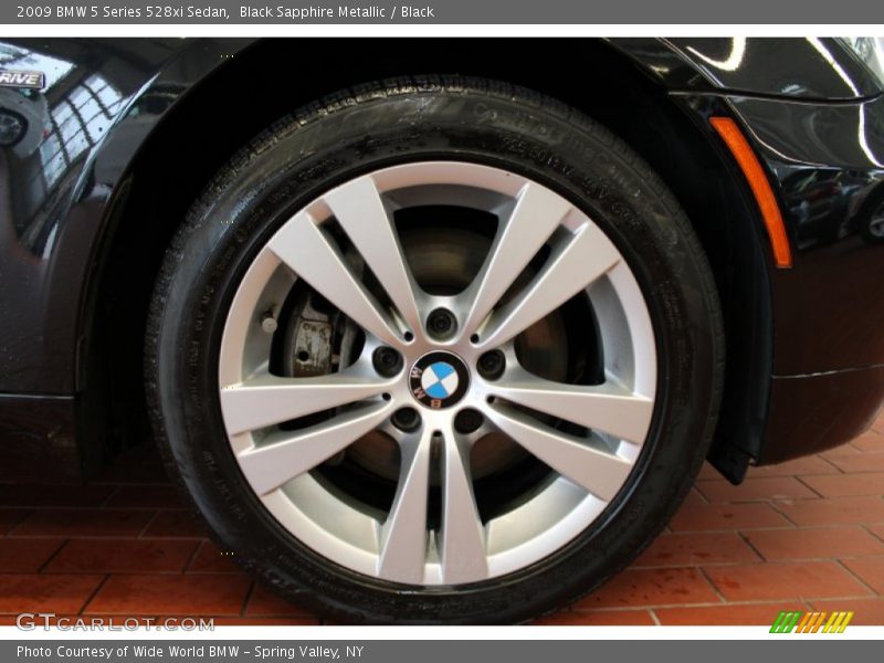 Black Sapphire Metallic / Black 2009 BMW 5 Series 528xi Sedan