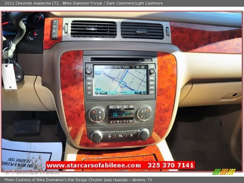 White Diamond Tricoat / Dark Cashmere/Light Cashmere 2011 Chevrolet Avalanche LTZ