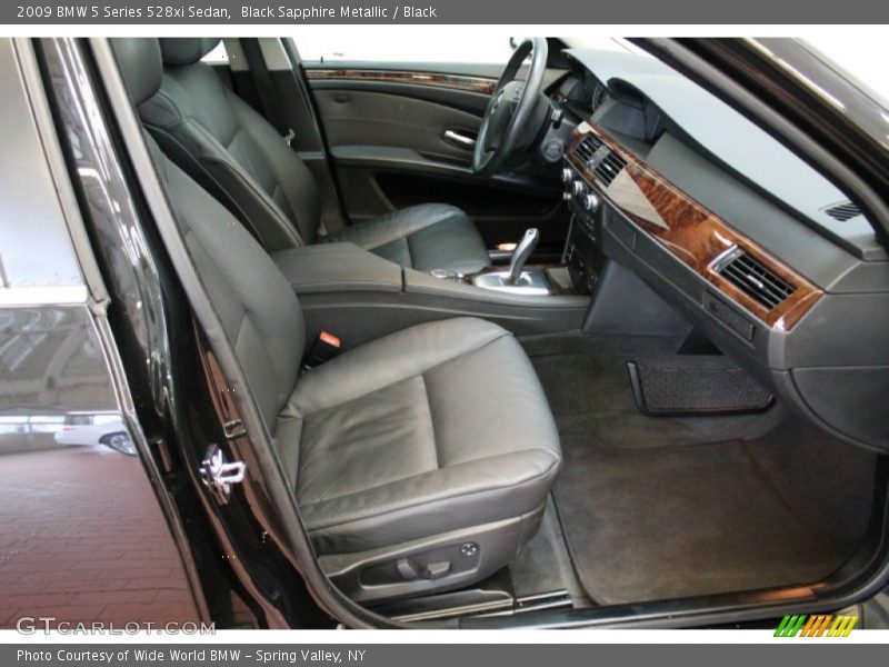 Black Sapphire Metallic / Black 2009 BMW 5 Series 528xi Sedan