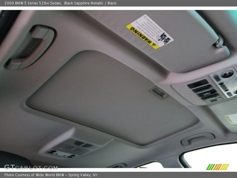 Black Sapphire Metallic / Black 2009 BMW 5 Series 528xi Sedan