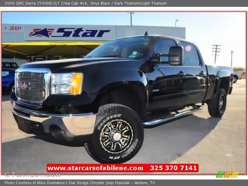 Onyx Black / Dark Titanium/Light Titanium 2009 GMC Sierra 2500HD SLT Crew Cab 4x4