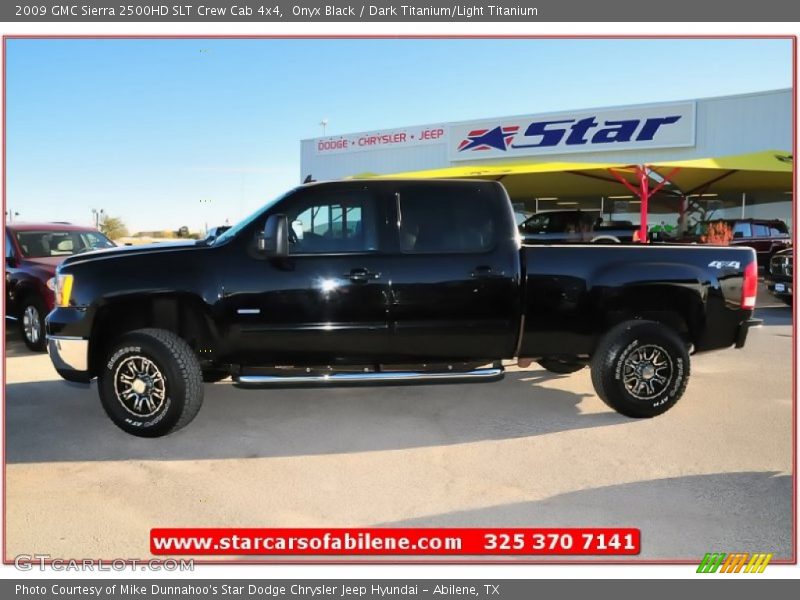 Onyx Black / Dark Titanium/Light Titanium 2009 GMC Sierra 2500HD SLT Crew Cab 4x4