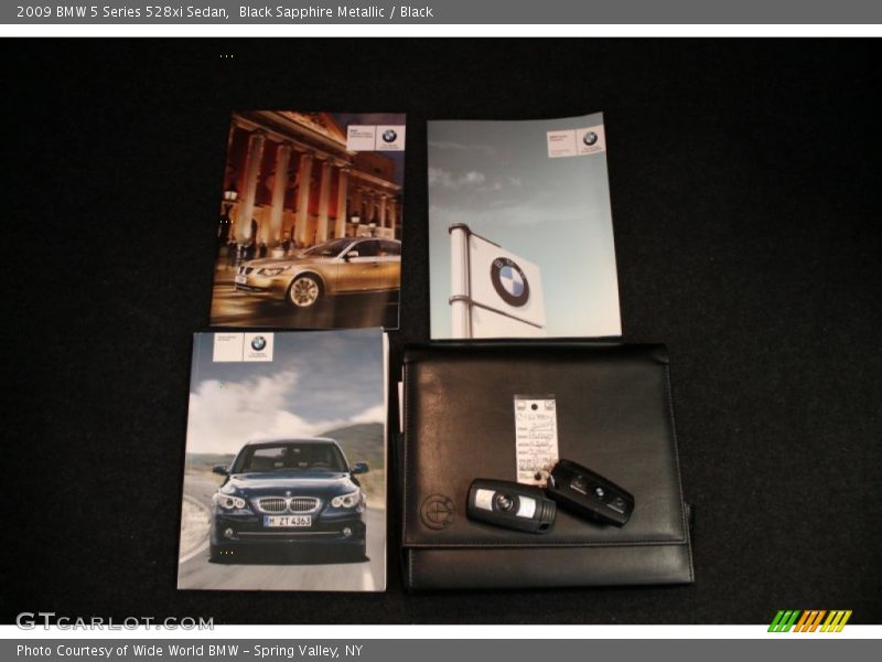 Black Sapphire Metallic / Black 2009 BMW 5 Series 528xi Sedan