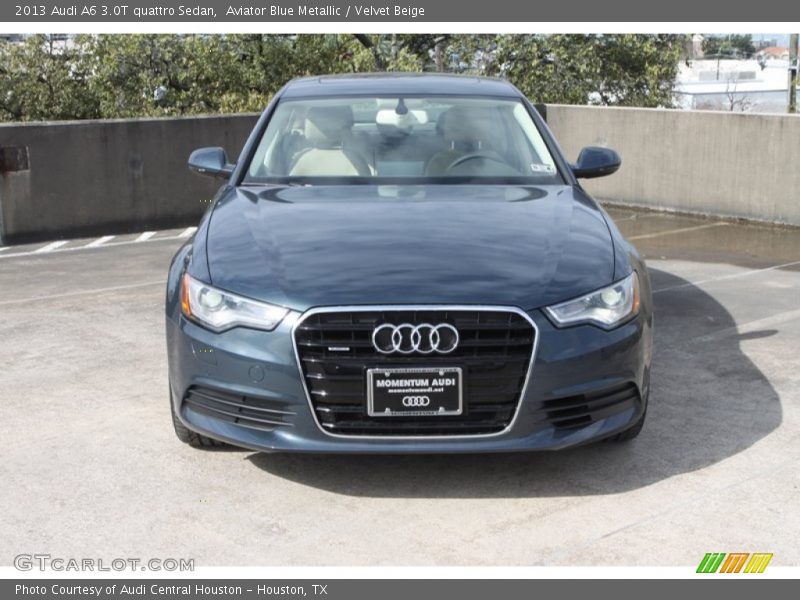 Aviator Blue Metallic / Velvet Beige 2013 Audi A6 3.0T quattro Sedan