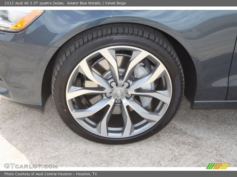 Aviator Blue Metallic / Velvet Beige 2013 Audi A6 3.0T quattro Sedan