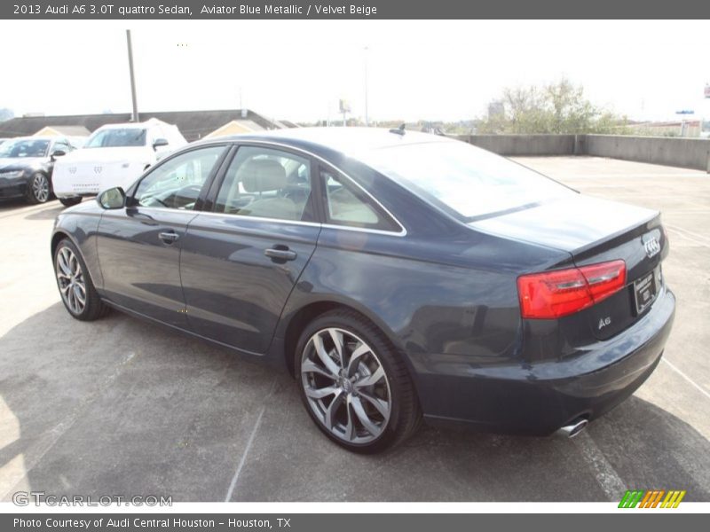 Aviator Blue Metallic / Velvet Beige 2013 Audi A6 3.0T quattro Sedan