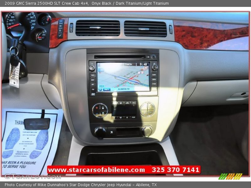 Onyx Black / Dark Titanium/Light Titanium 2009 GMC Sierra 2500HD SLT Crew Cab 4x4