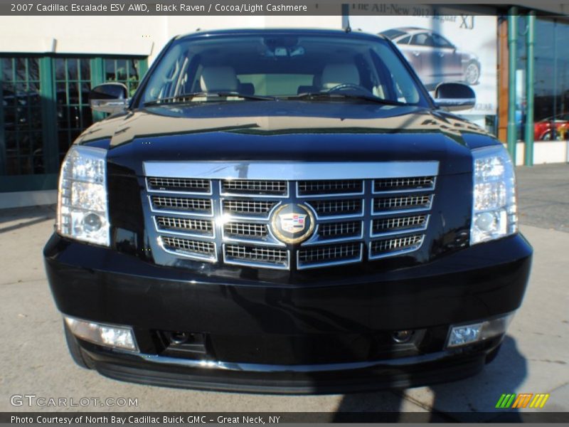 Black Raven / Cocoa/Light Cashmere 2007 Cadillac Escalade ESV AWD