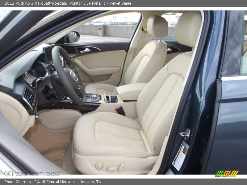 Aviator Blue Metallic / Velvet Beige 2013 Audi A6 3.0T quattro Sedan