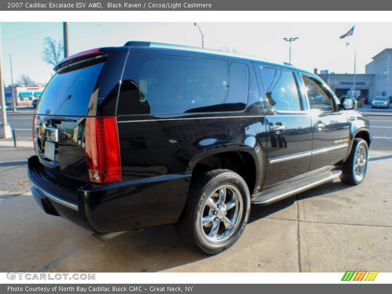 Black Raven / Cocoa/Light Cashmere 2007 Cadillac Escalade ESV AWD