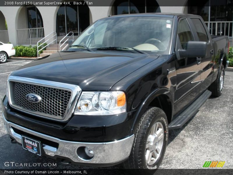 Black / Tan 2008 Ford F150 Lariat SuperCrew 4x4