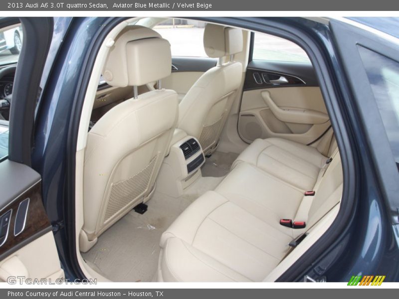 Aviator Blue Metallic / Velvet Beige 2013 Audi A6 3.0T quattro Sedan