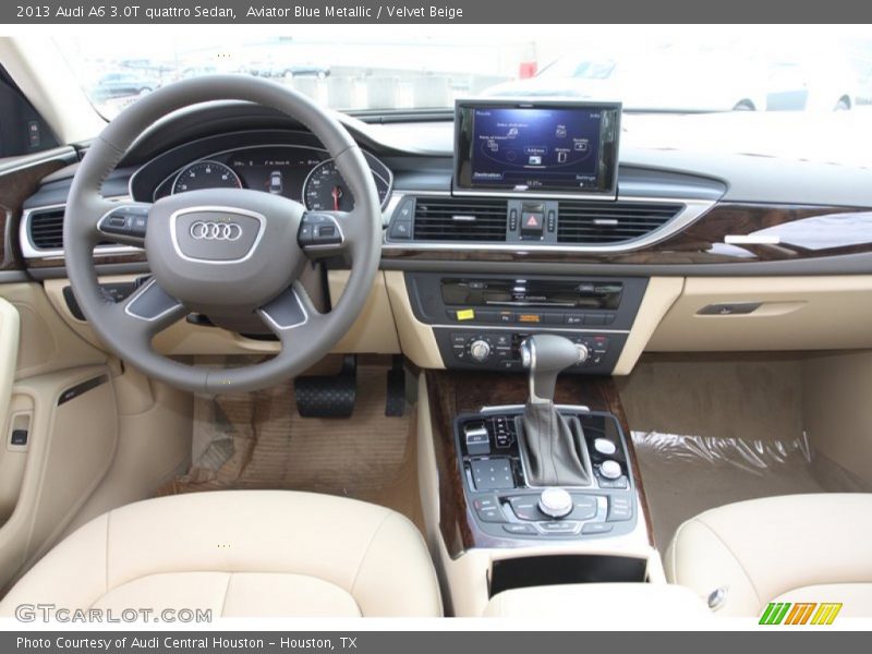 Aviator Blue Metallic / Velvet Beige 2013 Audi A6 3.0T quattro Sedan