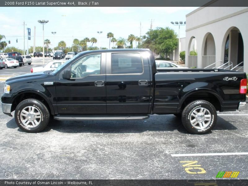 Black / Tan 2008 Ford F150 Lariat SuperCrew 4x4