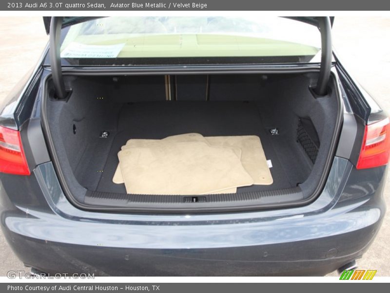 Aviator Blue Metallic / Velvet Beige 2013 Audi A6 3.0T quattro Sedan
