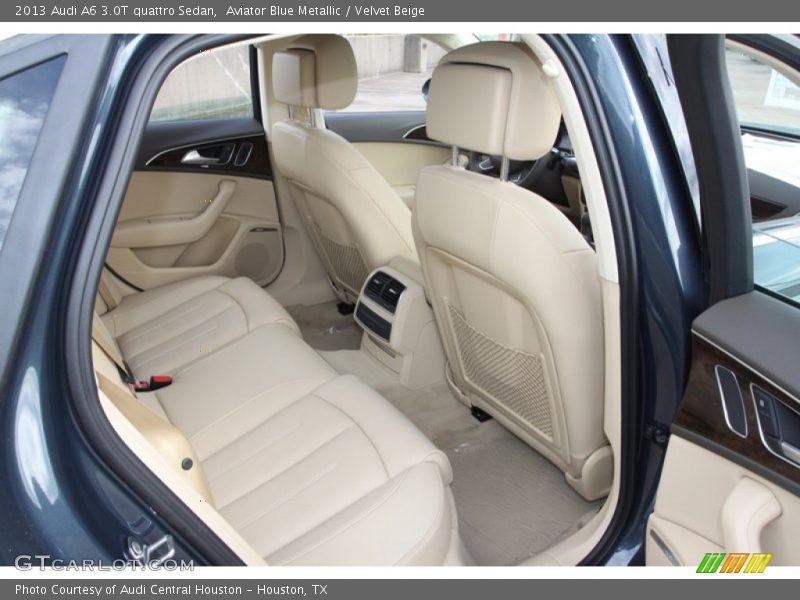 Aviator Blue Metallic / Velvet Beige 2013 Audi A6 3.0T quattro Sedan