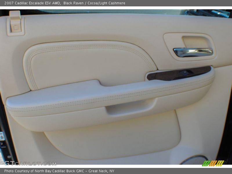 Black Raven / Cocoa/Light Cashmere 2007 Cadillac Escalade ESV AWD