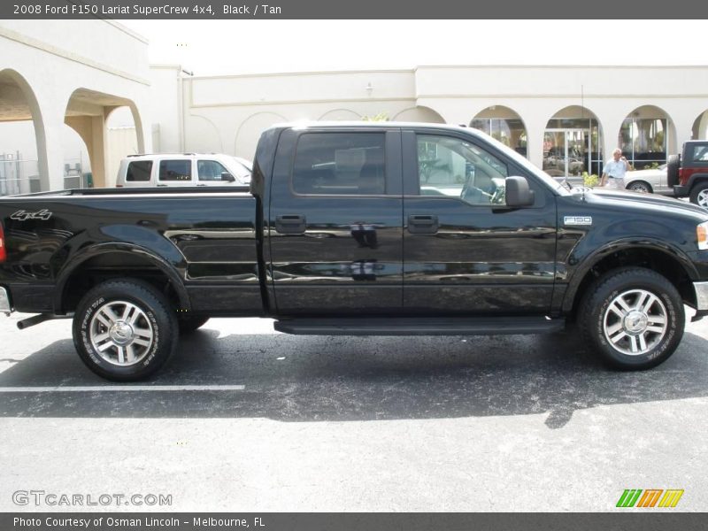 Black / Tan 2008 Ford F150 Lariat SuperCrew 4x4
