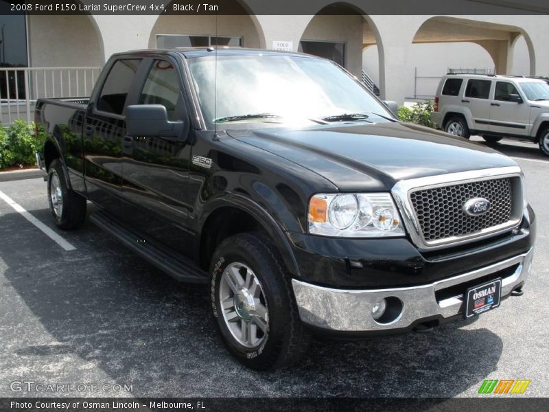 Black / Tan 2008 Ford F150 Lariat SuperCrew 4x4