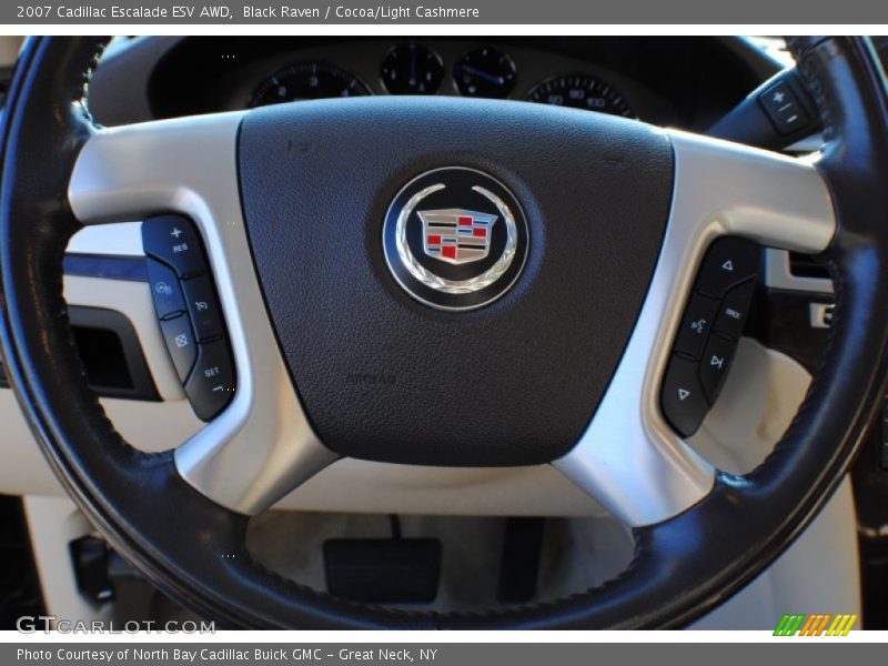 Black Raven / Cocoa/Light Cashmere 2007 Cadillac Escalade ESV AWD