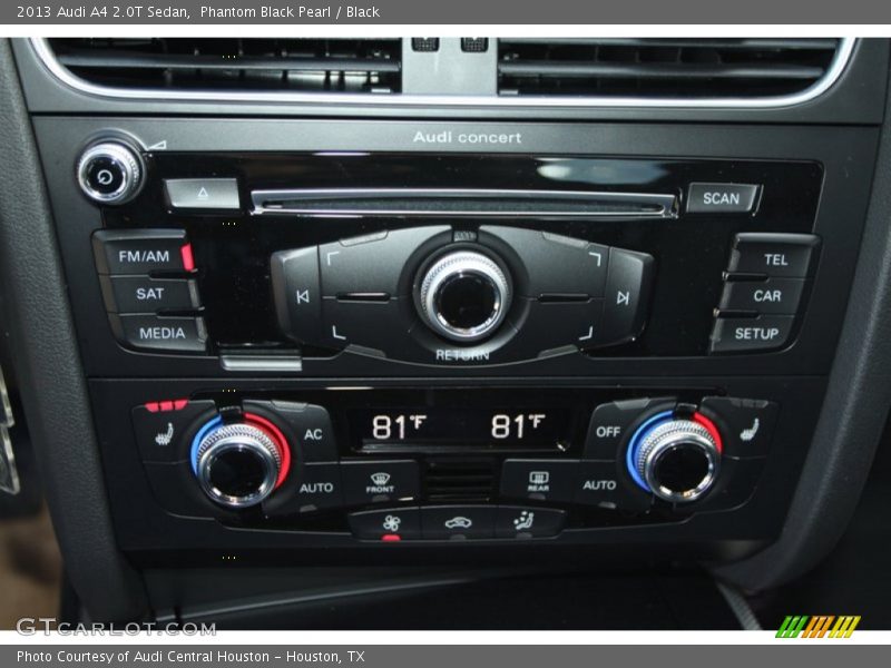 Phantom Black Pearl / Black 2013 Audi A4 2.0T Sedan