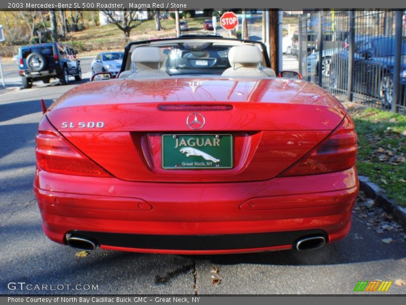 Magma Red / Stone 2003 Mercedes-Benz SL 500 Roadster