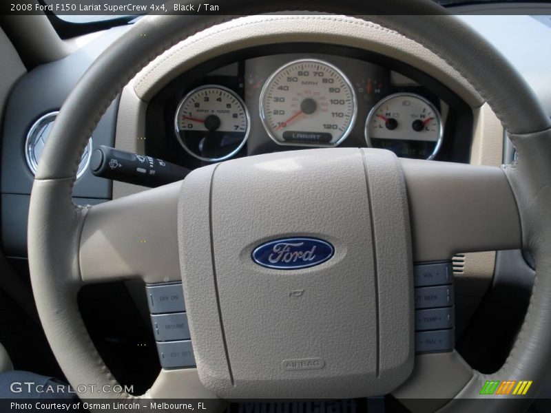 Black / Tan 2008 Ford F150 Lariat SuperCrew 4x4