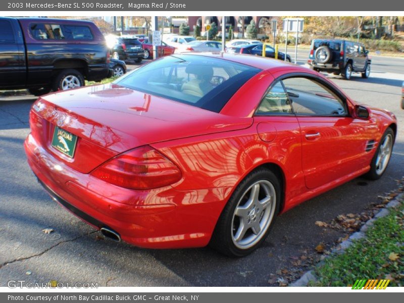 Magma Red / Stone 2003 Mercedes-Benz SL 500 Roadster