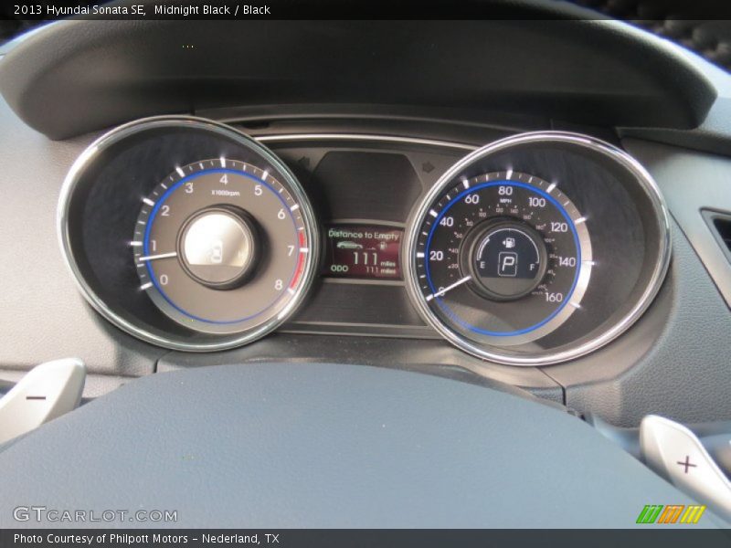 Midnight Black / Black 2013 Hyundai Sonata SE