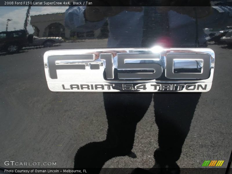 Black / Tan 2008 Ford F150 Lariat SuperCrew 4x4