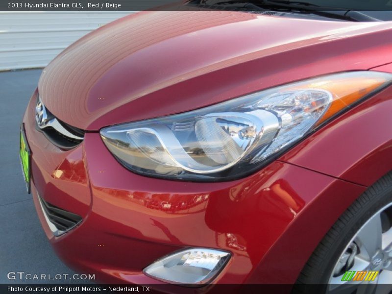 Red / Beige 2013 Hyundai Elantra GLS