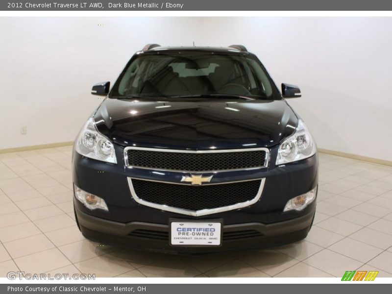 Dark Blue Metallic / Ebony 2012 Chevrolet Traverse LT AWD
