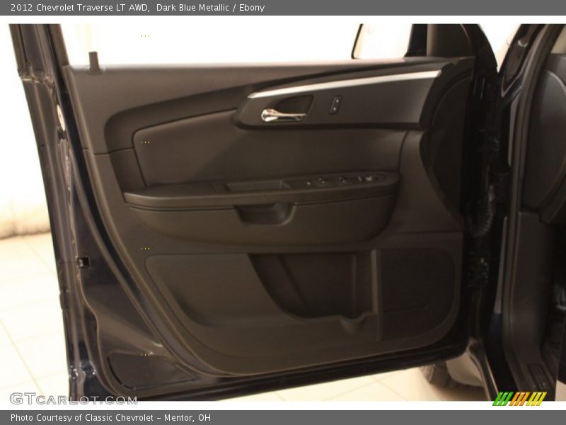 Dark Blue Metallic / Ebony 2012 Chevrolet Traverse LT AWD