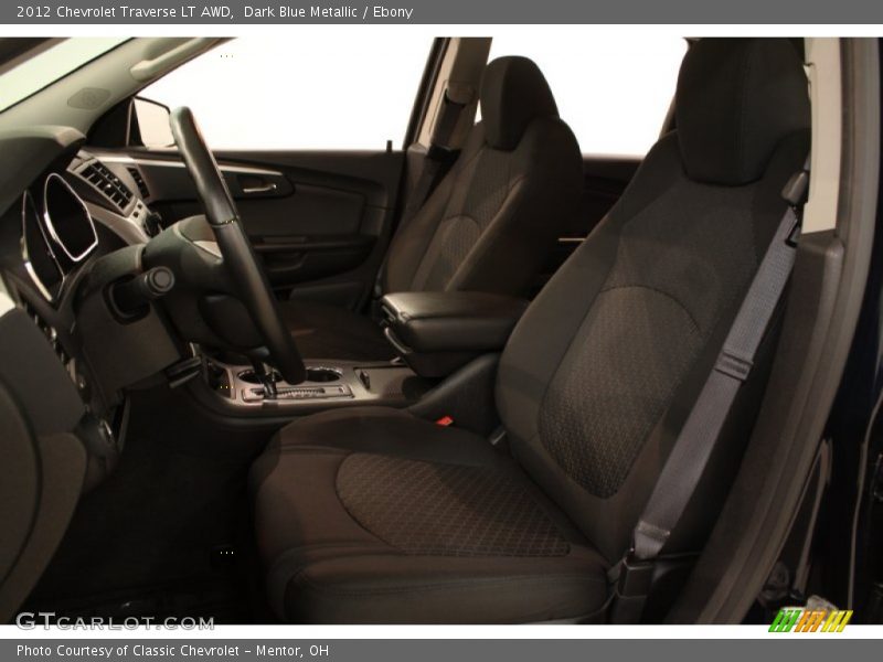 Dark Blue Metallic / Ebony 2012 Chevrolet Traverse LT AWD