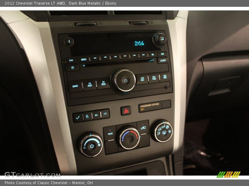Dark Blue Metallic / Ebony 2012 Chevrolet Traverse LT AWD