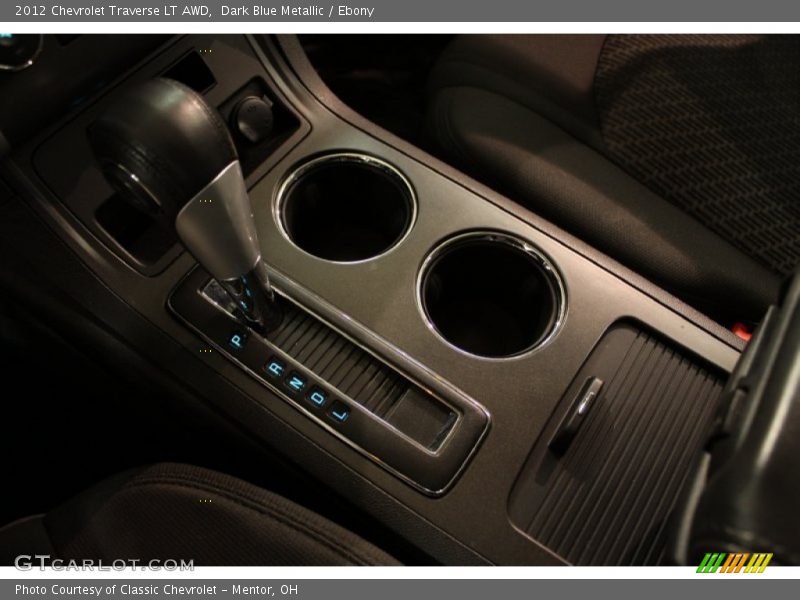 Dark Blue Metallic / Ebony 2012 Chevrolet Traverse LT AWD