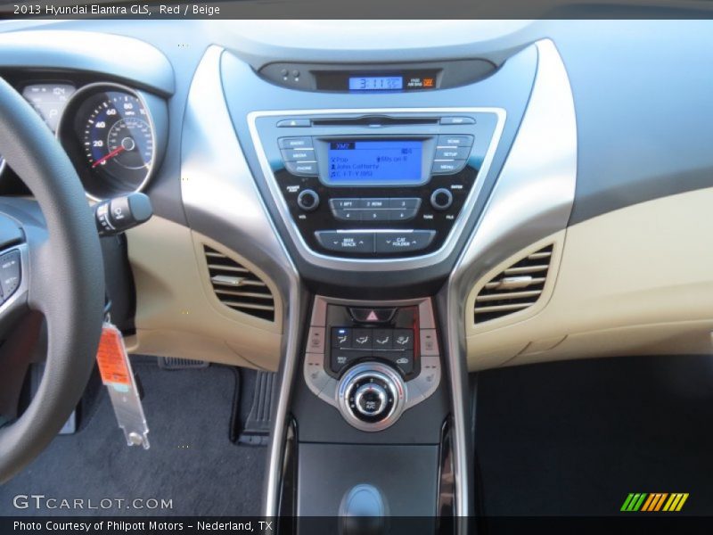 Red / Beige 2013 Hyundai Elantra GLS