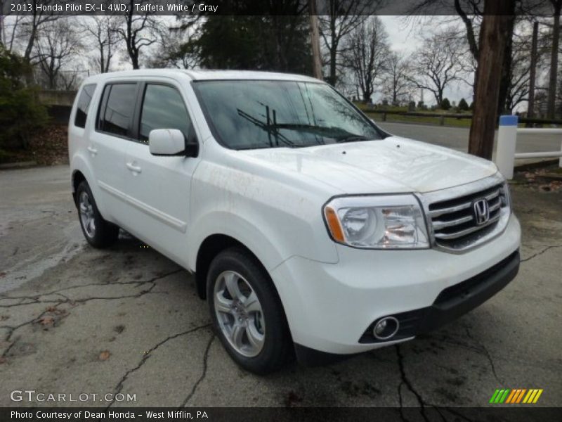 Taffeta White / Gray 2013 Honda Pilot EX-L 4WD