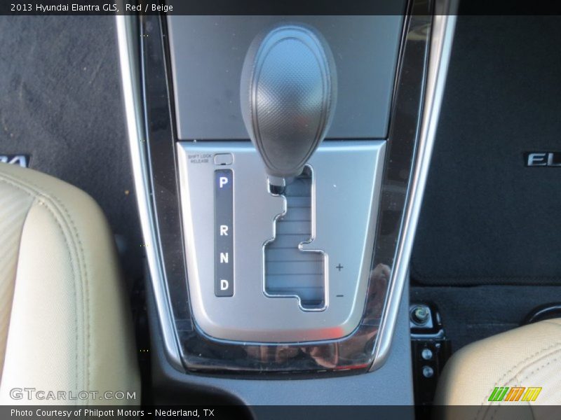 Red / Beige 2013 Hyundai Elantra GLS