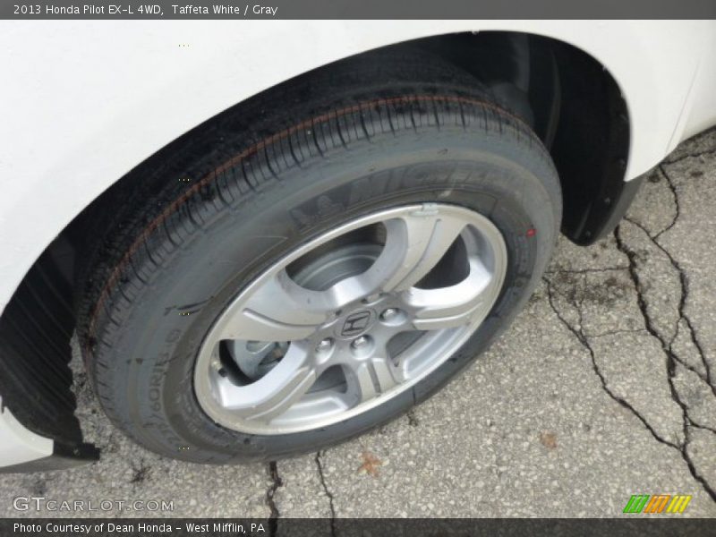 Taffeta White / Gray 2013 Honda Pilot EX-L 4WD