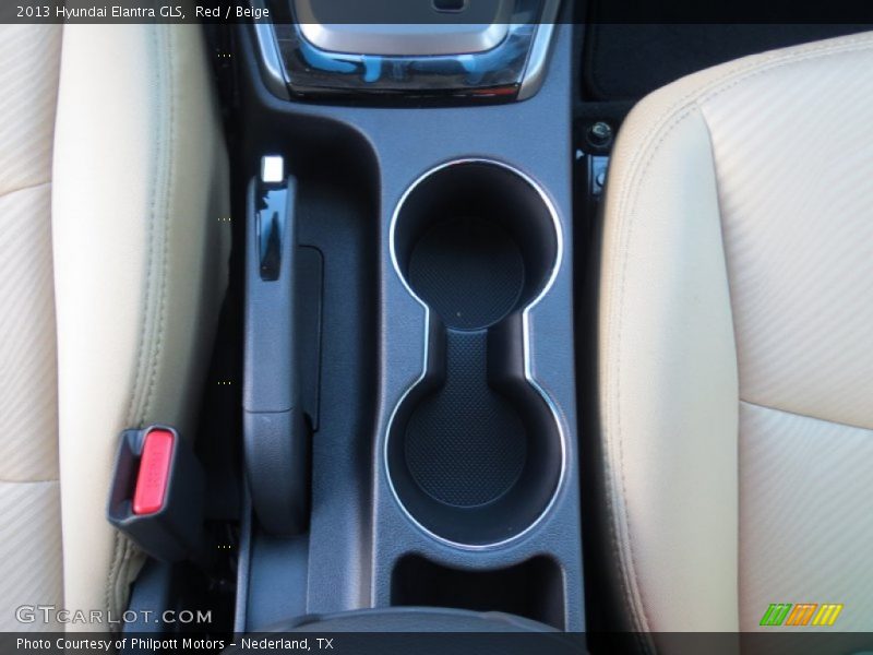 Red / Beige 2013 Hyundai Elantra GLS