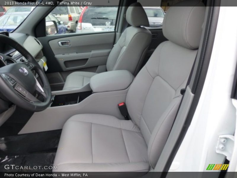 Taffeta White / Gray 2013 Honda Pilot EX-L 4WD